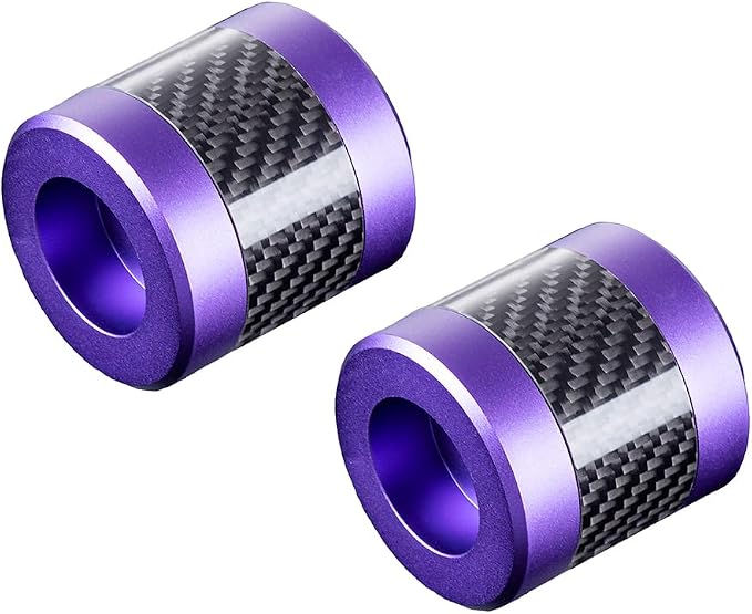 Advanblack Protek Machined CNC Alumium with Carbon Fiber Inlay Crash Bar Slider (Purple CNC w/Carbon Inlay)
