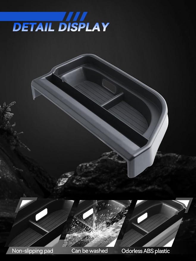 for Bronco Dashboard Console Organizer 2025-2026 Ford Bronco Sport Accessories Behind Screen Organizer Storage Box Console Dash Tray