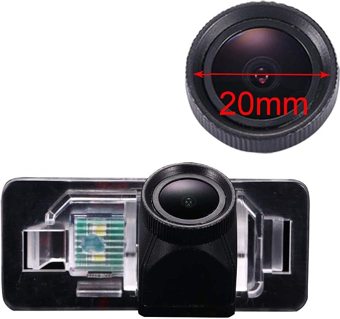 HD 20MM LENS IP68 1280Pixels Auto 170° License Plate Light Rear View Reversing Camera Compatible with BMW X1 X3 X5 X6/M3/E90/E91/E92/E93/E82/E88/E39/E60/E61/E53/E70/E71/535Li 335i 328i 320i 330i/520Li