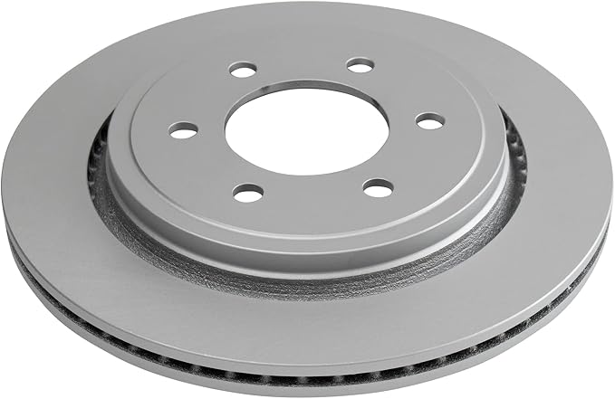 TRQ Rear Brake Rotor Set G Coated Vented Compatible with 2015-2017 Ford F-150