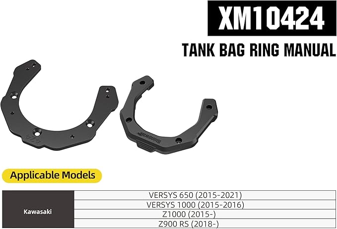 Rhinowalk Magnetic Motorcycle Tank Bag 5–6.5L Expandable, Quick Release Motorbike Fuel Tank Bag with Lock, Waterproof Storage Backpack with Rain Cover (XM10424)