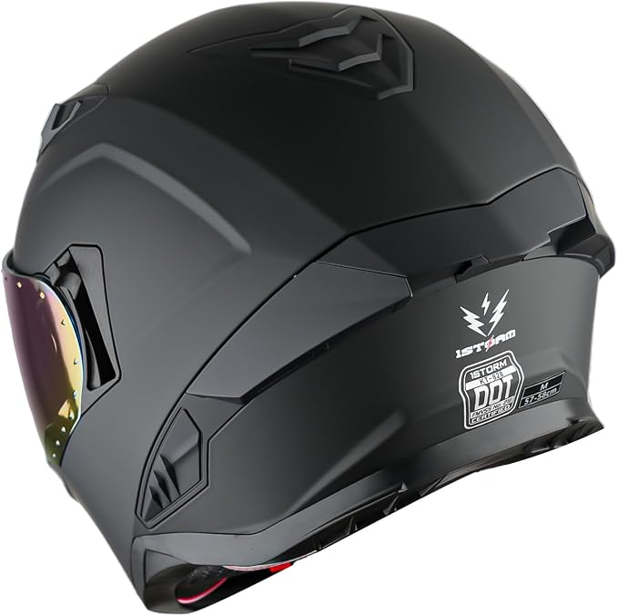 1Storm Motorcycle Full Face Helmet for Adults Men and Women Street Bike Racing Helmet DOT Approved with one Extra Clear Shield