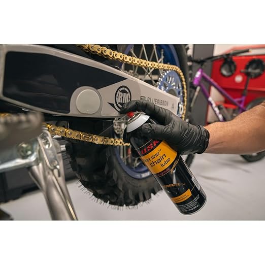 TUSK First Line Synthetic Chain Lube 13 oz – O-Ring Safe Chain Lubricant Aerosol Spray – Protects Dirt Bikes, Motorcycles, UTVs & ATVs from Rust & Wear