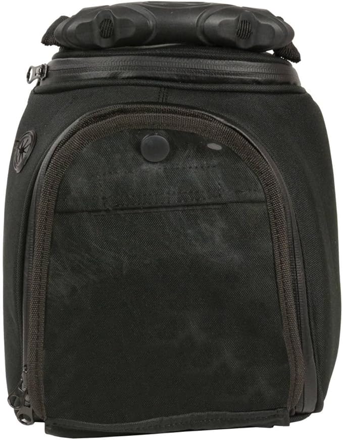 Milwaukee Leather SH677 Black Small Textile Magnetic Motorcycle Tank Bag - One Size