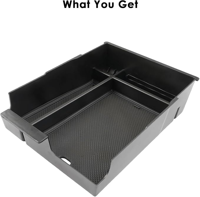 for Hyundai Palisade Center Console Organizer Tray for 2023-2025 Palisade SE/SEL/XRT/Limited/Calligraphy Armrest Box Secondary Storage Glove Box Insert Accessories (23-25 Palisade Black Trim)