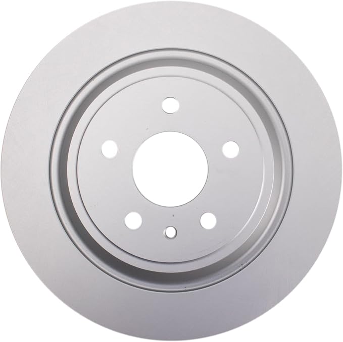 TRQ Rear Brake Rotor Set G Coated Solid Compatible with 2017-2019 Ford Escape 2013-2020 Fusion 2015-2019 Lincoln MKC 2013-2016 MKZ