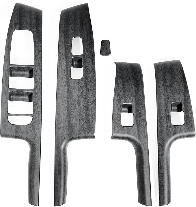 4PCS Door Lock Switch Covers Trim Compatible with Soul 2020-2026 Accessories (Wood Grain)