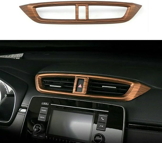 12Pcs Car Peach Wood Grain Interior Kits Decoration Cover Trim for Honda CRV CR-V 2017 2018 2019 2020 2021 2022