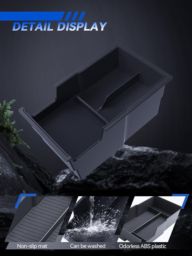 for 2 Layer Equinox Center Console Organizer 2025 2026 Equinox(LT/Active/RS) Accessories Armrest Tray Middle Storage Box Insert Container Durable ABS Plastic