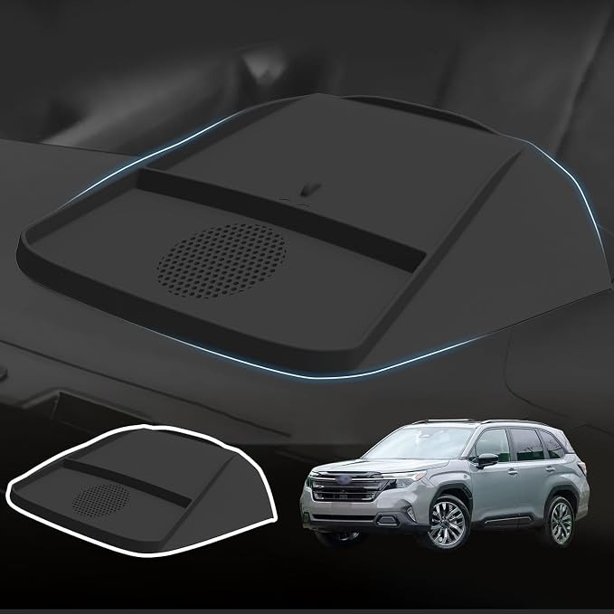 Dashboard Panel Organizer fits for 2025 2026 Forester & Outback & Croosterk Accessories Center Console Organizer Anti-Slip Anti-Dust Waterproof Mats Silicone Black