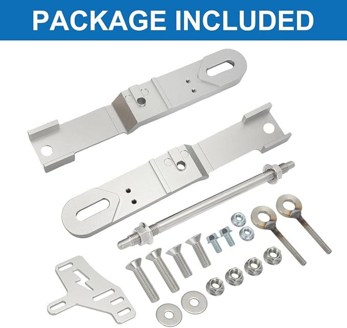 Swing Arm Extension Kit Compatible with Razor MX650 SX500 MX500, 4''-5'' Widening Axle Extension, Silver