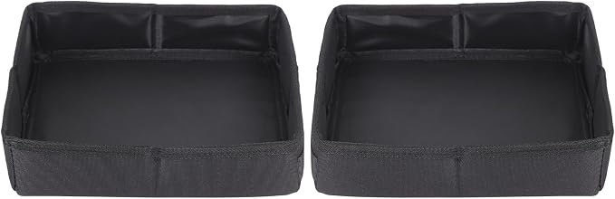 Aunginsy 2PCS Front Row Under Seat Storage Bags Compatible with Toyota Tundra 2022-2025 2026, Car Driver or Passenger Underseat Hidden Organizer Tray Storage Bag Tool Box with Handle Accessories