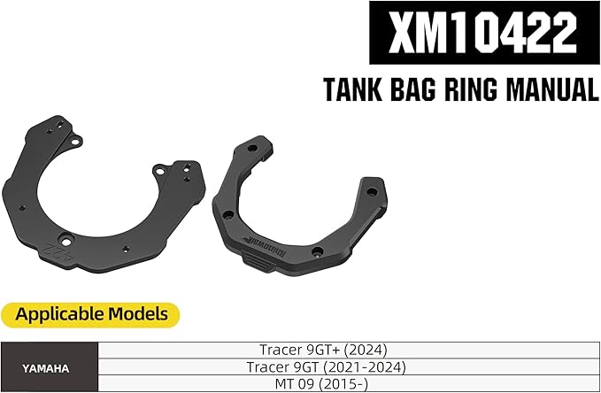 Rhinowalk Magnetic Motorcycle Tank Bag 5–6.5L Expandable, Quick Release Motorbike Fuel Tank Bag with Lock, Waterproof Storage Backpack with Rain Cover (XM10422)