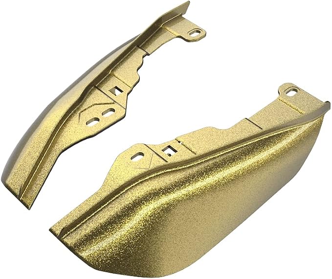 Advanblack 2024 RG Mid Frame Air Deflectors Compatible for Harley Touring Street Glide, Road King, Electra Glide, 2009-2025(Olive Gold)