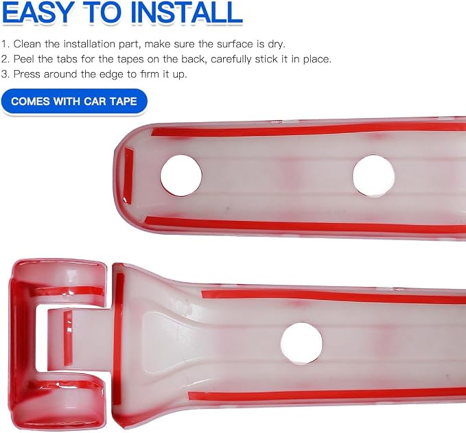 Barong for Jeep Wrangler JL JLU 2018-2025 Accessories Exterior Decoration Door Hinge Handle Engine Hood Hinge Hood Latch Wheel Eyebrow Side Air Outlet Rear Window Hinge Cover 26PCS Full Set(Red)