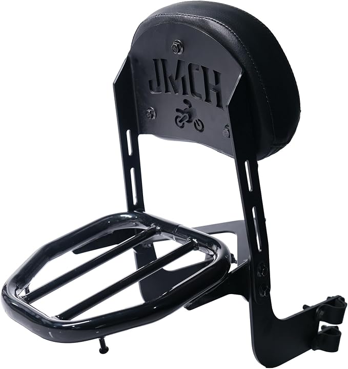 JMCHstore Backrest Cargo Rack for Baja Massimo MB200, Baja Heat, Mini Baja, Baja Warrior, Baja Carbon 6.5 196cc Mini Bike Cushion Luggage Parts