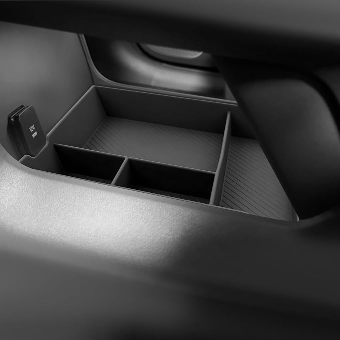 SKTU for 2027 Kia Telluride Center Console Organizer for 2027+ Kia Telluride Lower Center Console Tray Kia Telluride 2027 Accessories 2027 Telluride Rubber Under Center Console Organizer-Durable
