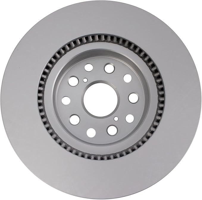 TRQ Front Brake Rotor Set Coated Compatible with 07-08 Lexus LS460 with 334 mm Diameter Front Rotors without Sport Package 13-17 Lexus LS460 Base Model 21-24 Toyota Mirai