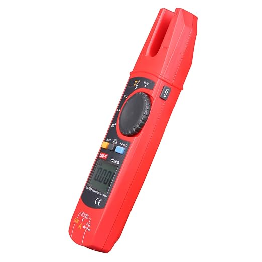 UNI-T Electrical Tester UT256B Open Jaw Fork Non-Contact Voltage Meter True RMS 6000 Counts AC DC Current AC DC Voltage Resistance Capacitance Diode Test NCV Relative Mode Continuity Buzzer