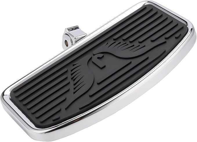 Motorcycle Rider Footboard Front Footpegs for Indian Scouts/Sixty/Bobber 2015-2024, Aluminum Anti-Slip Wide Foot Pegs Footrest Driver Floorboards Motorbike Highway Parts (Chrome-Eagle)