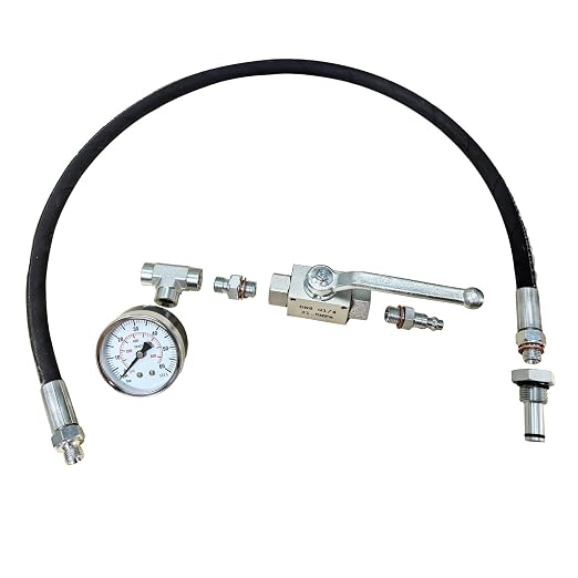 Professional IPR Air Test Kit Compatible with Ford 6.0L & 7.3L Powerstroke Diesel Engines - High-Pressure Oil System Leak Detection Tool with Adapter Fitting, O-Rings, and Shutoff Valve