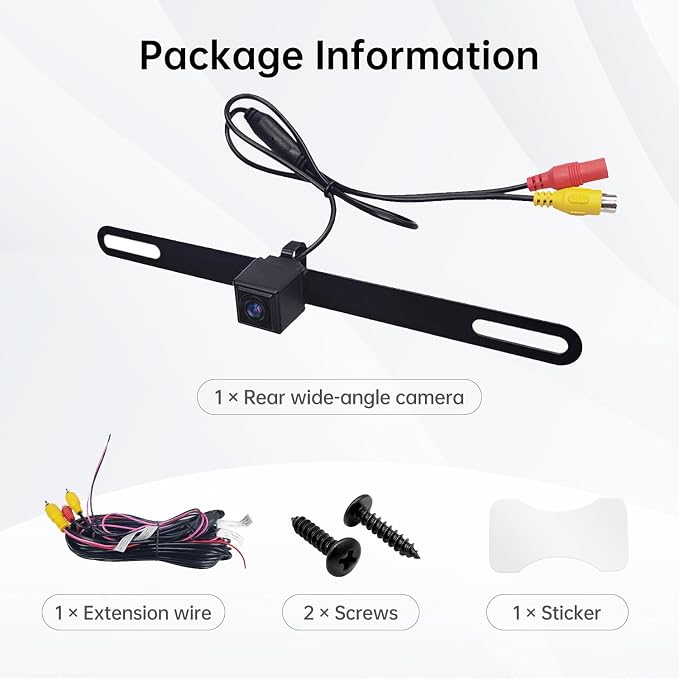 ATOTOZONE AC-HD02LR 720P HD Backup Camera with Live Rear View,150º Wide-Angle,Night Vision, IP67 Waterproof,Only Compatible with A5, A6, F7, S8, X10,V10 Series