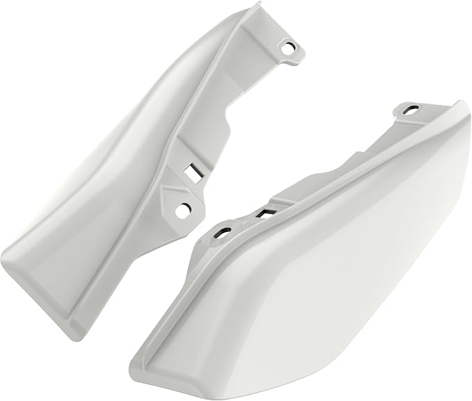 Color - Matched Mid Frame Air Deflectors Heat Shield, Perfectly Fit for Harley Touring Models 2009-2026 Stone Washed White Pearl