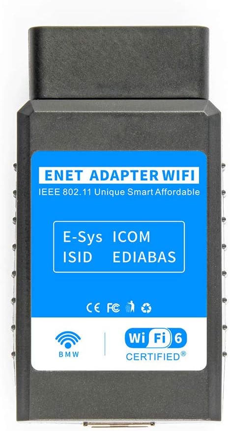 for MHD for Bootmod3 WiFi Adapter OBD2 Diagnostic & Coding for BMW F-Series G/I-Series, Compatible for BimmerCode, for E-SYS, for Ethernet, for ISTA D, Work with iOS, Android & Windows