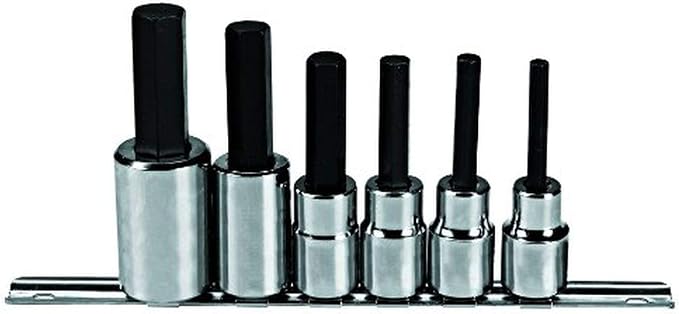 Stanley Proto J5441-SM 1/2" Drive Metric Hex Bit Set, 6PC