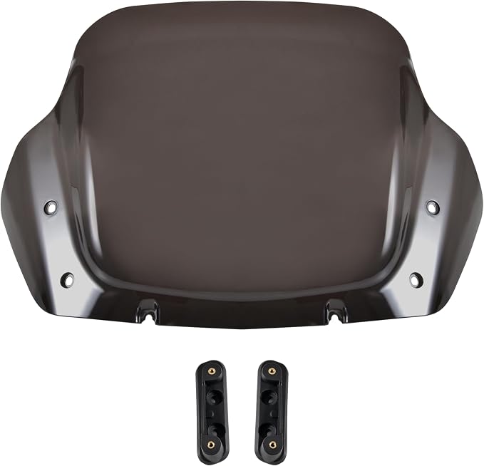 10" Windshield Kits for Harley Street Glide 24-later, Dark Tinted Wind Shield Windscreen Air Deflector for Harley Davidson Street Glide CVO FLHXSE 2023-2026 Accessory