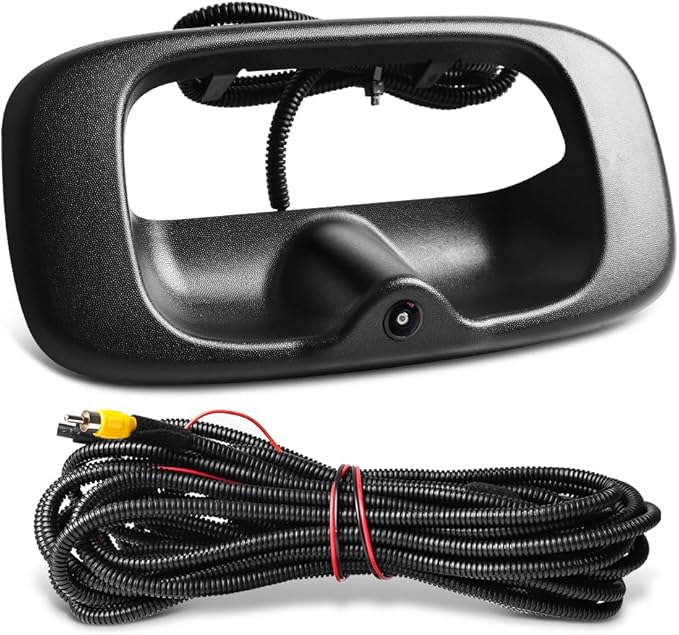 Rear Tailgate Handle Backup Camera Compatible with 1999-2006 Chevy Silverado/GMC Sierra 1500 2500HD 3500HD Classic Tailgate Reversing View Park Assist Camera Replaces 15228539 GM1915105