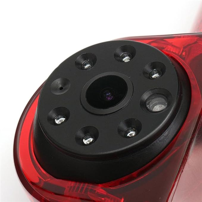 HD 170° Auto Car Trailer Transporter Caravan Van Brake Light Roof Rear View Reversing Backup Parking Aids Camera with Angle Adjustable Compatible with Chevrolet Express GMC GM Chevy Savana Cargo Van