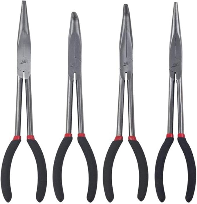ATD Tools (814 11'' 4-Piece Needle Nose Pliers Set