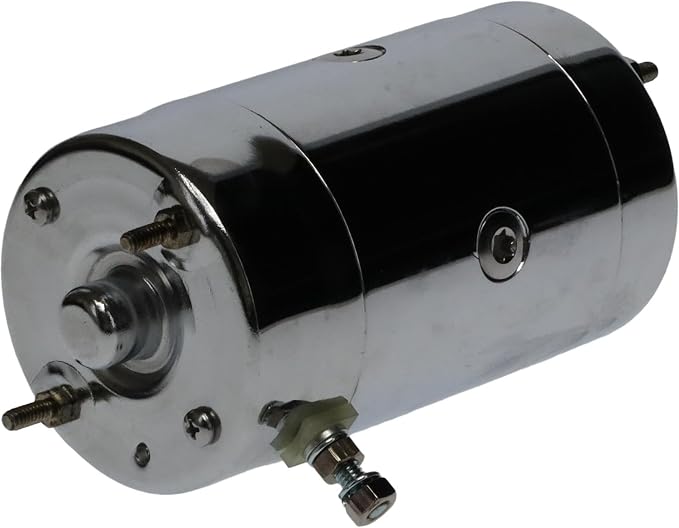 OEG Parts New Chrome Starter Compatible with Harley Davidson 3157073, 31570-73B, 31570-73C, 31570-73T, SHI0011C, S10841, SHI0011C, 41022029