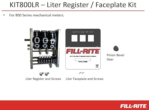 Fill-Rite KIT800LR Kit, 800 Series Liter Register & Faceplate