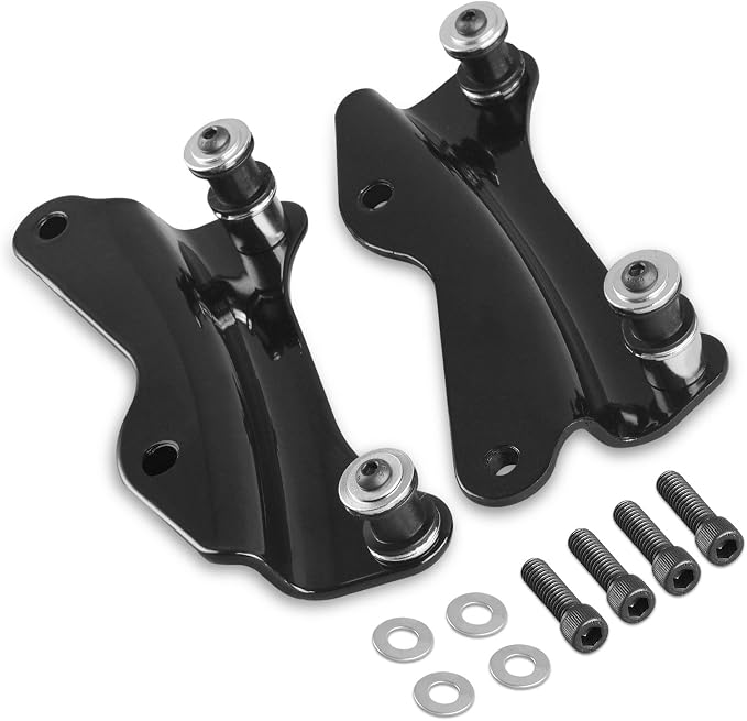 Detachable Sissy Bar with 4 Point Docking Hardware Kits (Black) | Passenger Backrest, 2014-2026, Fit for Harley Touring,for Electra Glide,for Road Glide,for Road King,for Street Glide