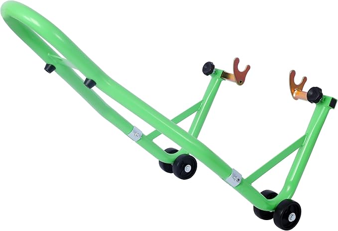 Donext Motorcycle Stand 1000LB Sport Bike Front and Rear Wheel Lift Swingarm Paddock Stands Green, U