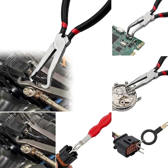 13pcs Electrical Connector Removal Tool - Disconnect Pliers For Vacuum Hose, Fuel Line & Quick Connector Clips, Fast Separate Without Damage