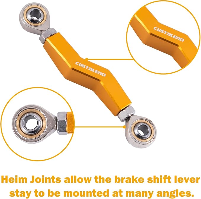 M8 Rear Brake Lever, Clutch Shift Lever for Harley, Brake Linkage Compatible for 2018+ M8 Harley Softail Low Rider S/ST, Street Bob, Makes Braking 20% Easier