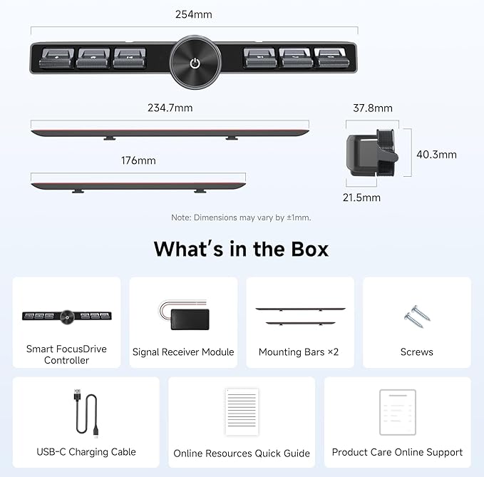 ATOTOZONE AC-44F20 Wireless Remote Control with Backlit Keys,Flexible Mounting,Customizable Button,for A6, A5L, S8 (Except S8 PN), X10, V10 Series and Most Other Brands That Support SWC Learning