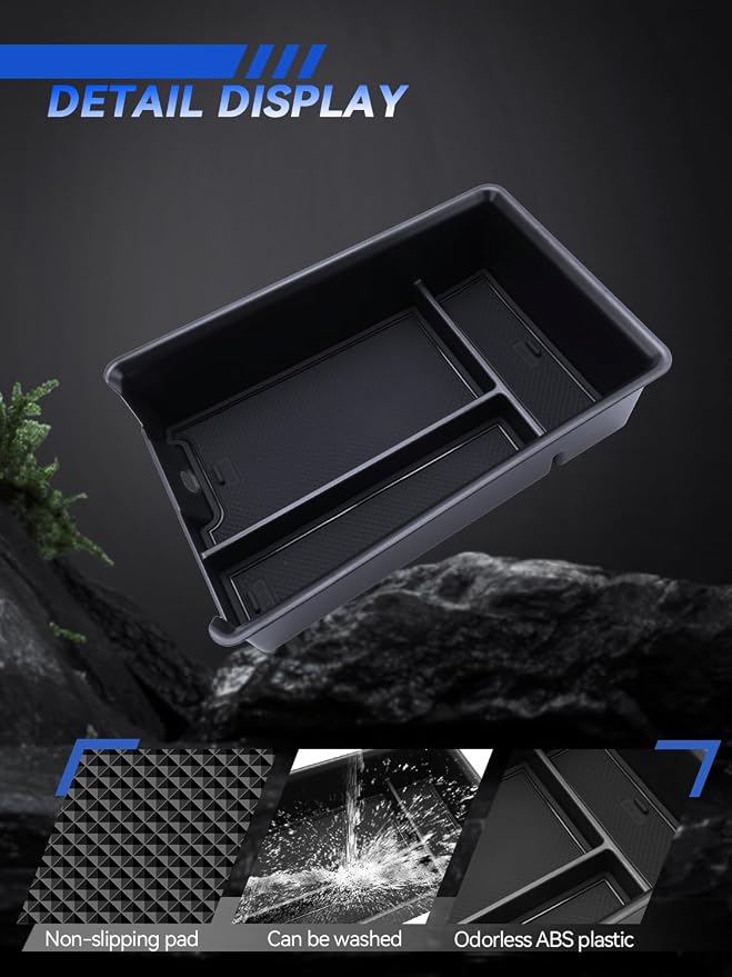 for BMW 330i Center Console Organizer (2019~2026) BMW 430i/M440i/M4 Coupe & (2023~2026) 330i/M340i/M3 Accessories Armrest Tray Middle Storage Box Insert Container Durable ABS Plastic