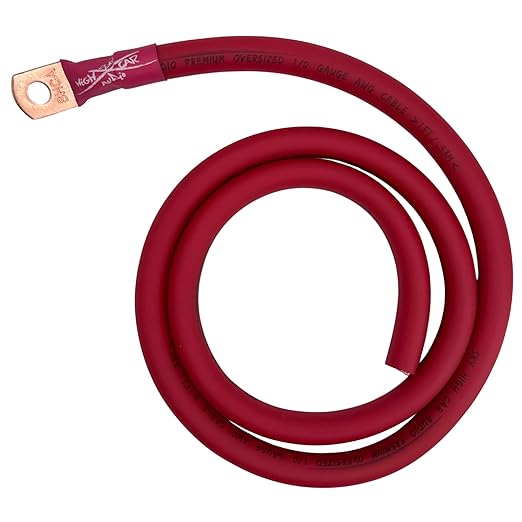 Sky High Car Audio 1/0 CCA Big 3 - Red/Black