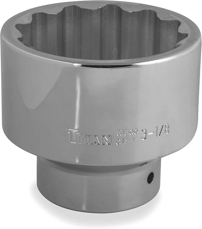Titan 61600 1-Inch Drive x 3-1/8-Inch 12-Point SAE Socket