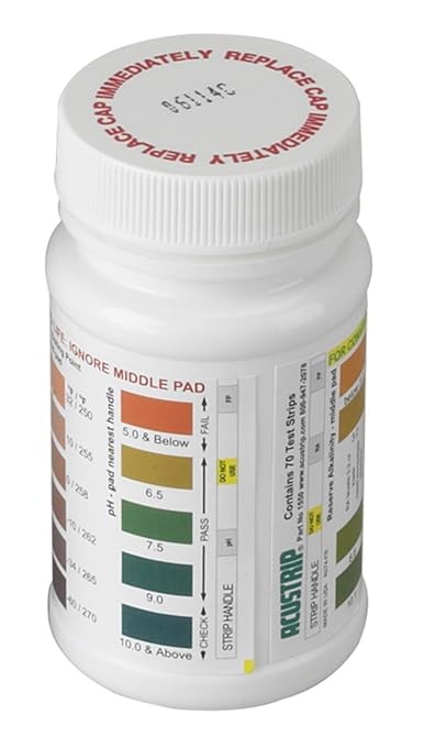Robinair 75134 Econo-Clean Coolant Test Strip - Use to Test and Adjust Coolant for Proper Protection; Compatible with all Ethylene Glycol and Propylene Glycol Coolants - 50 Piece