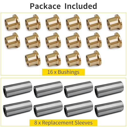 A-Arm Bushing Sleeve Kit Compatible with Can-Am Maverick X3 Max R RR Maverick Sport 1000 2017+