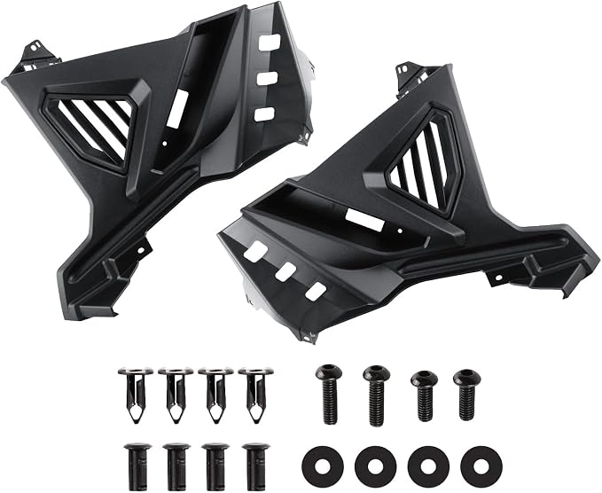 Front Lower Accent Panel Kit for Slingshot, 2PCS DRL Decorative Plate Lights Exterior Housing Trim Panel for Polaris Slingshot S SL SLR R GT 2020-2024 Accessories, Replace OEM #2884605