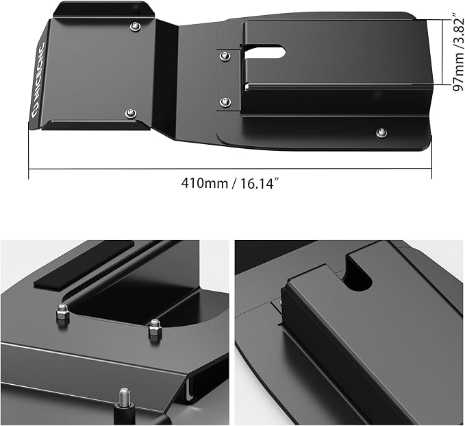 NICECNC Swing Arm Skid Plate Compatible with Yamaha Raptor 700R YFM700R 2013-2026, Raptor 700R YFM700R SE 2017-2026, Raptor 700 YFM700R 2014, See Fitments, Replacement for 1PE-F219X-00-00, Black