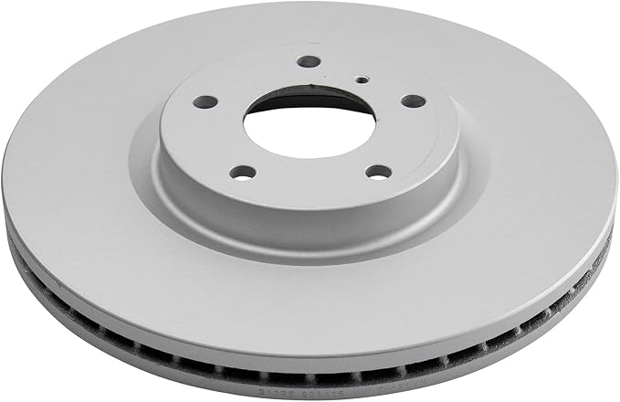 TRQ Front Brake Rotor Set G Coated Vented Compatible with 2003-2019 Infiniti FX35 FX45 G35 G37 EX35 EX37 M35 M35h M37 M45 M56 Q40 Q70 Q70L QX50 QX70 2005-2020 Nissan 350Z 370Z Altima Maxima Murano