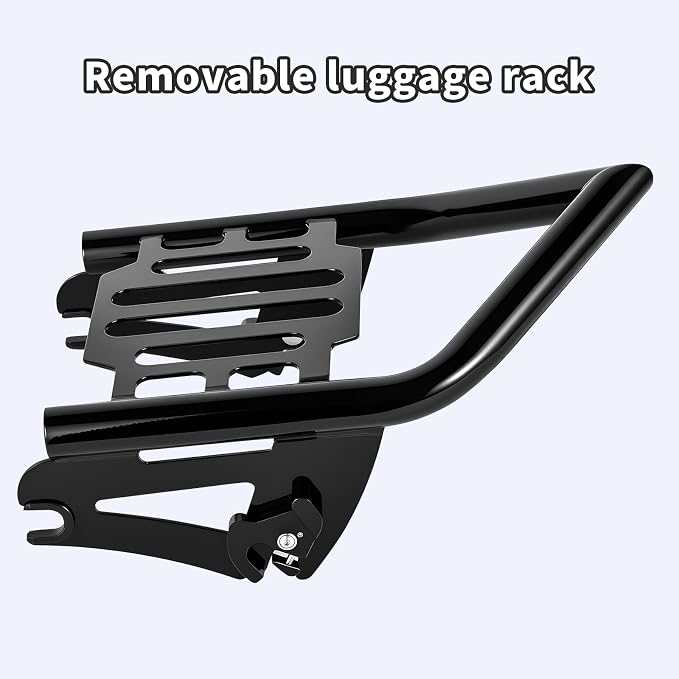 Detachable Luggage Rack for Harley Touring 2009-2026 Street Road Electra Glide/Road King, Black๏ผClassic๏ผ
