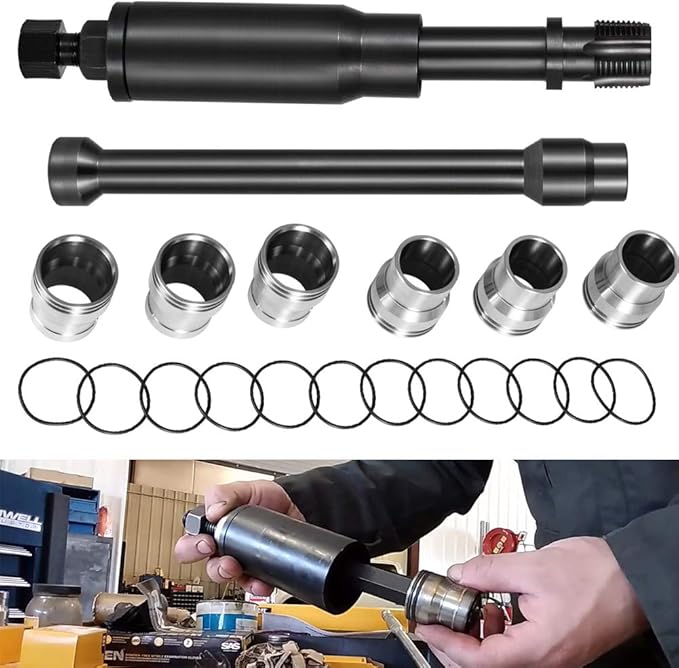 Yoursme for C7 Injector Sleeve Cup Removal Installation Tool with Parts Kit Fit for Caterpillar Cat 3126B C7 C9 with Style HUEI injectors